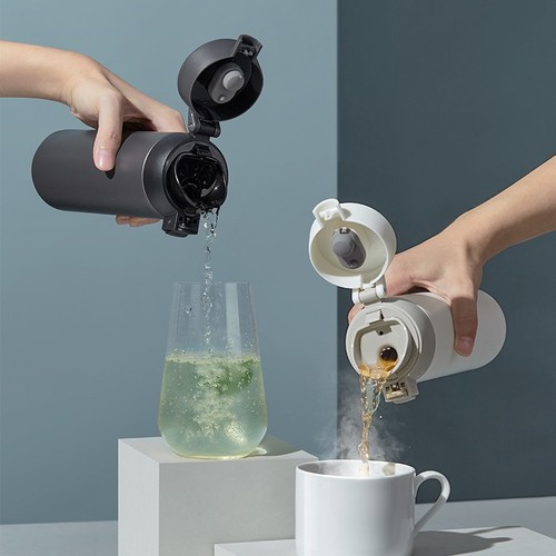 LOCK Thermos Cup 316 Stainless Steel Water Cup Bouncing LHC3240 Simple Fashionable Business Cup with Engraving