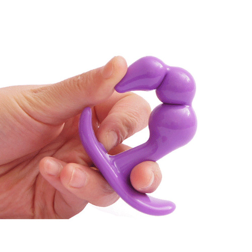 Backcourt anal plug anal stimulation silicone women's bead vibrator backcourt massager male adult sex toys