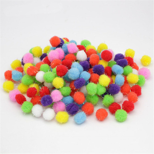 10-30mm golden fur ball creative children's handmade DIY glitter fur ball clothing toy fur ball wholesale