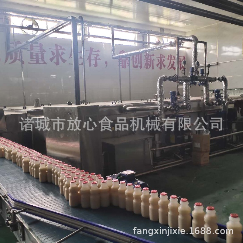 牛奶饮料杀菌流水线核桃乳杏仁露喷淋杀菌机大型全自动喷淋杀菌机