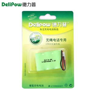 Delip 3.6V simsiz telefon batareyası 2/3AA 700MAH