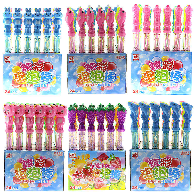 Palo de burbujas grande de doble capa para niños, juguete popular de feria, suministro directo de fábrica al por mayor