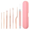 Glowing ear picking, set, battery, 7 pieces