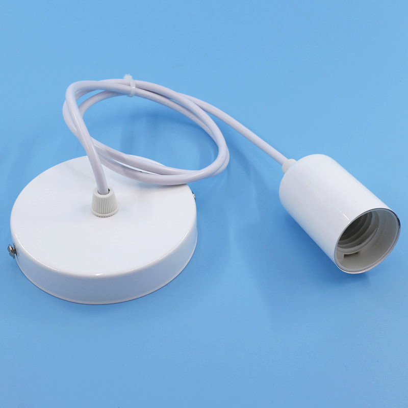 Portalámparas colgante E27 con rosca grande y cable, juego de cable para lámpara colgante, accesorios para lámpara colgante de comedor DIY