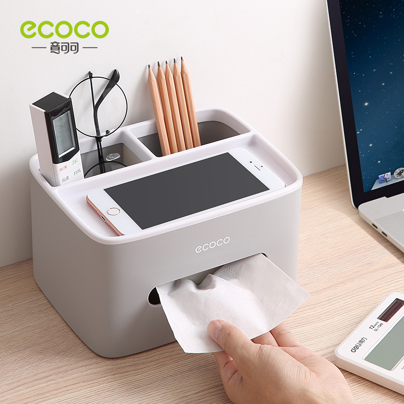 Caja de pañuelos de escritorio multifuncional hogar sala de estar comedor mesa de café Nórdico simple caja de almacenamiento de control remoto caja de pañuelos