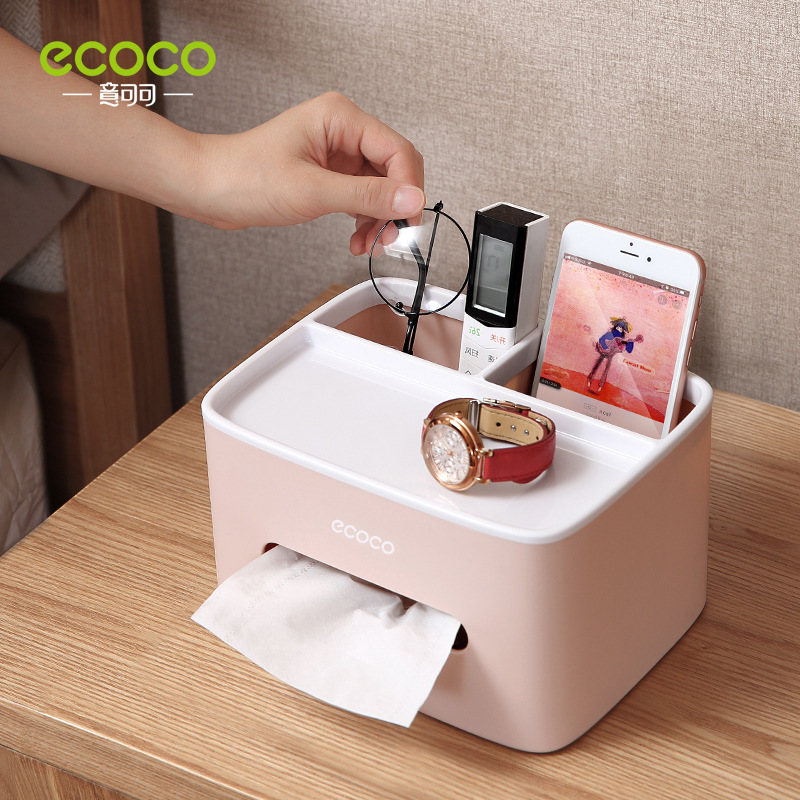 Caja de pañuelos de escritorio multifuncional hogar sala de estar comedor mesa de café Nórdico simple caja de almacenamiento de control remoto caja de pañuelos