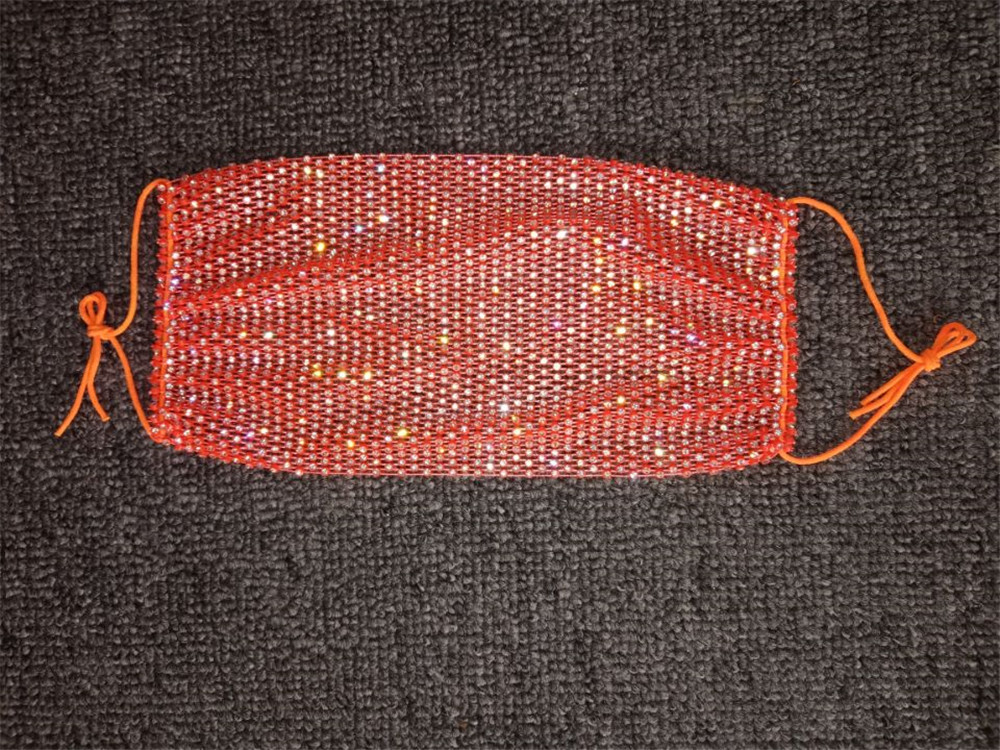 Masque en maille scintillante pour femme, très populaire en 2024, Z1207_voghion.com