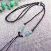 Green rice pearl coffee color neck rope