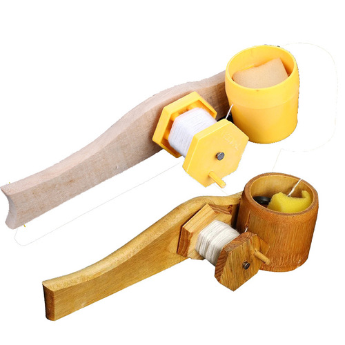 Woodworking hand tools ink fountain with thread hand-cranked wooden all-bamboo all-plastic ink fountain half-bamboo ink fountain spring