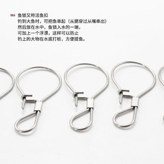 Wholesale live bait stainless steel clip lure wire clip strong pulling force fish lock beach fishing pier fishing clip accessories