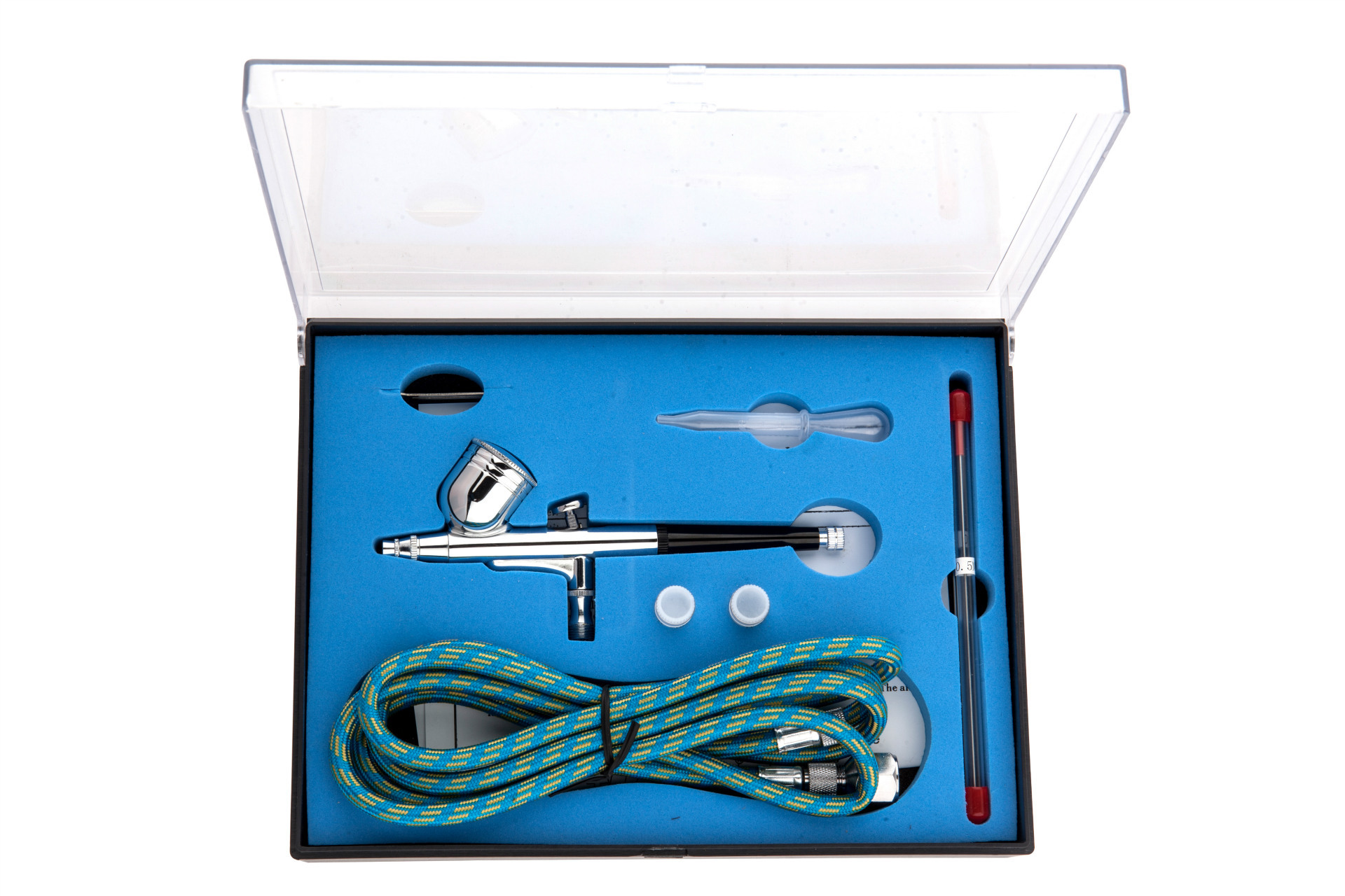 供应原装0.3mm口径 另配0.2&0.5 7CC上壶双动喷笔套装 TD-130K