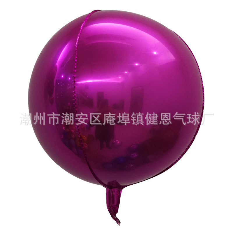 Globo aluminio redondo 4D grande