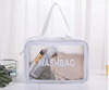 Handheld cosmetic bag, capacious Japanese organizer bag, linen bag, internet celebrity