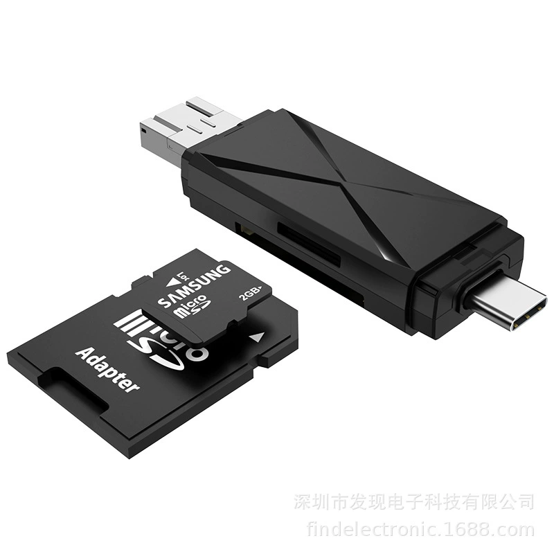 Кардридер Type-C, USB кардридер, микро кардридер, три в одном считывание карт TF SD Cardream