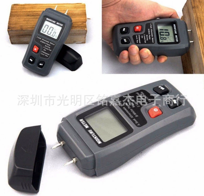 Древесный тестер влажности измеритель содержания воды деревянный пол картонная коробка для измерения влажности измеритель влажности воды