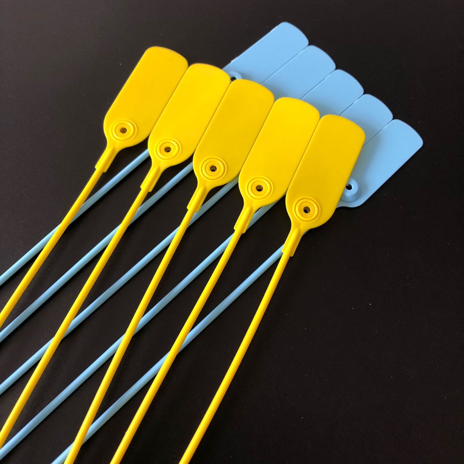 一次性塑料封条 运输物流封签 电表集装箱铅封煤炭锁扣园林标牌