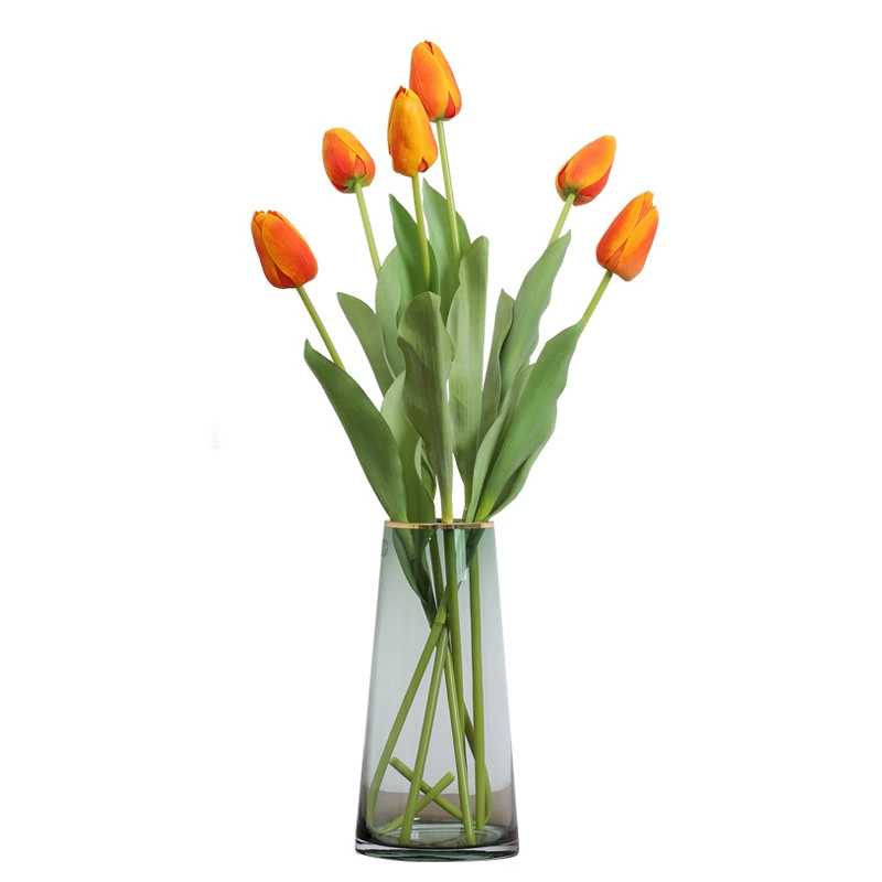 Лейбл Simulation flower feel увлажняющий тюльпан отель домашнее оформление трансграничная горячая продажа искусственный цветок аранжировка цветов оптом