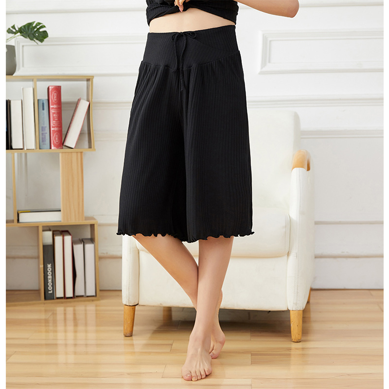 Summer New Style Modal Maternity Outer Wear Cropped Pants Loose Large Size Seamless Pit Shorts Factory Direct Sale