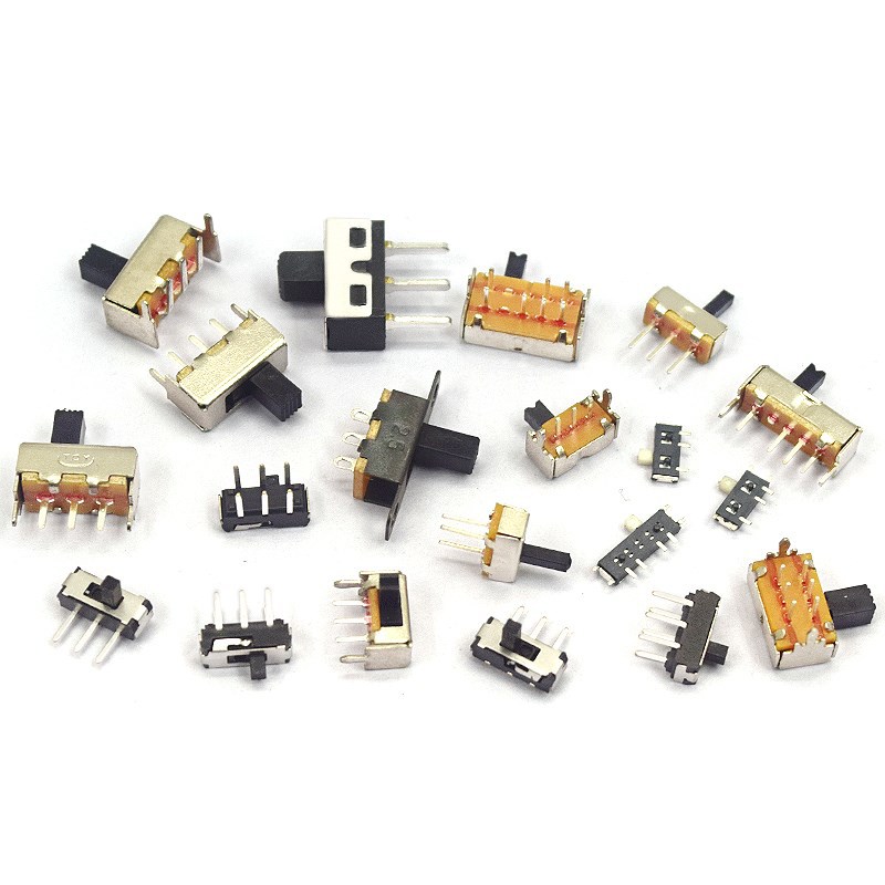 侧面拨动开关立式贴片拨动开关 微型拨动滑动小开关 切换推动开关