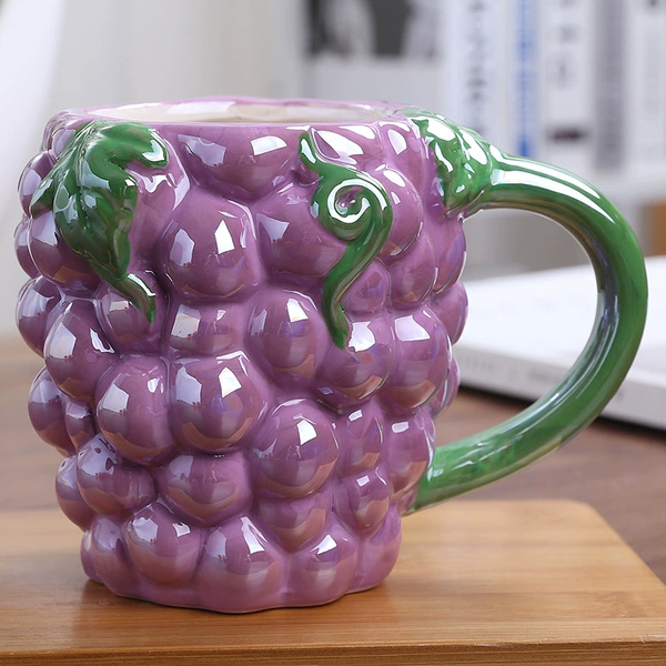 Ceramic Meng Pet Cup-Grape