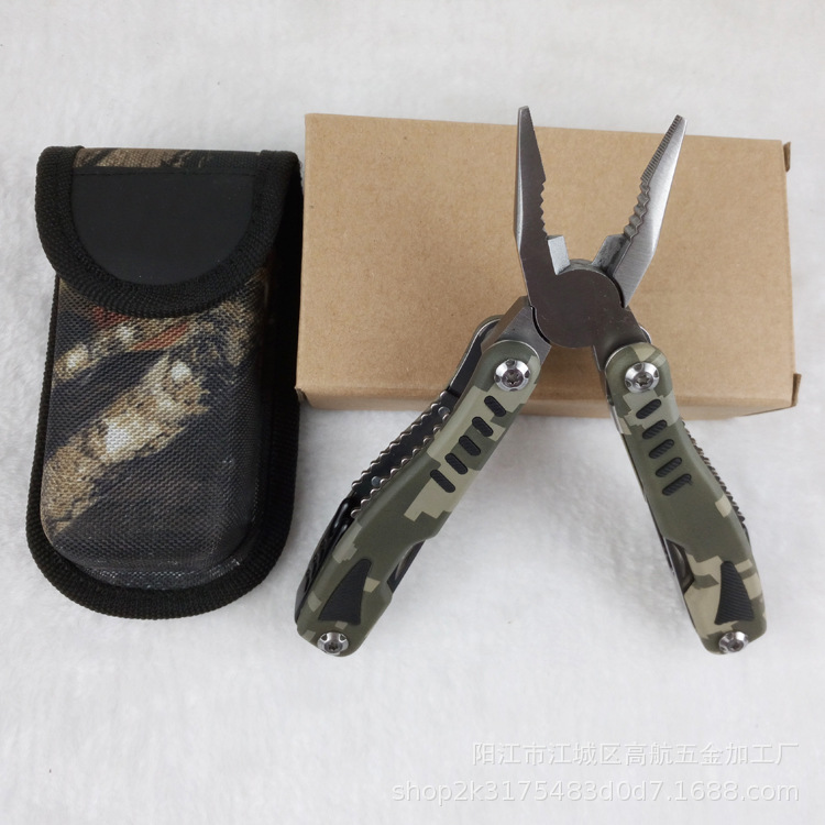 便携式多功能钳子 多功能不锈钢折叠钳子 户外多用刀钳