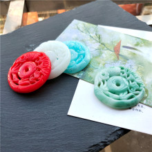 树脂新款镂空古风腰佩挂件富贵有鱼古风汉服禁步流苏吊坠仿玉挂件