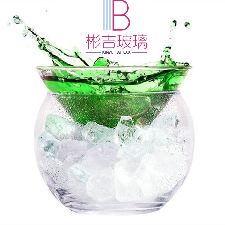Creative Cocktail Cup Molecular Triangle Cup Iced Beer Cup Bar Ktv Supplies Juice Drink Glass Cup