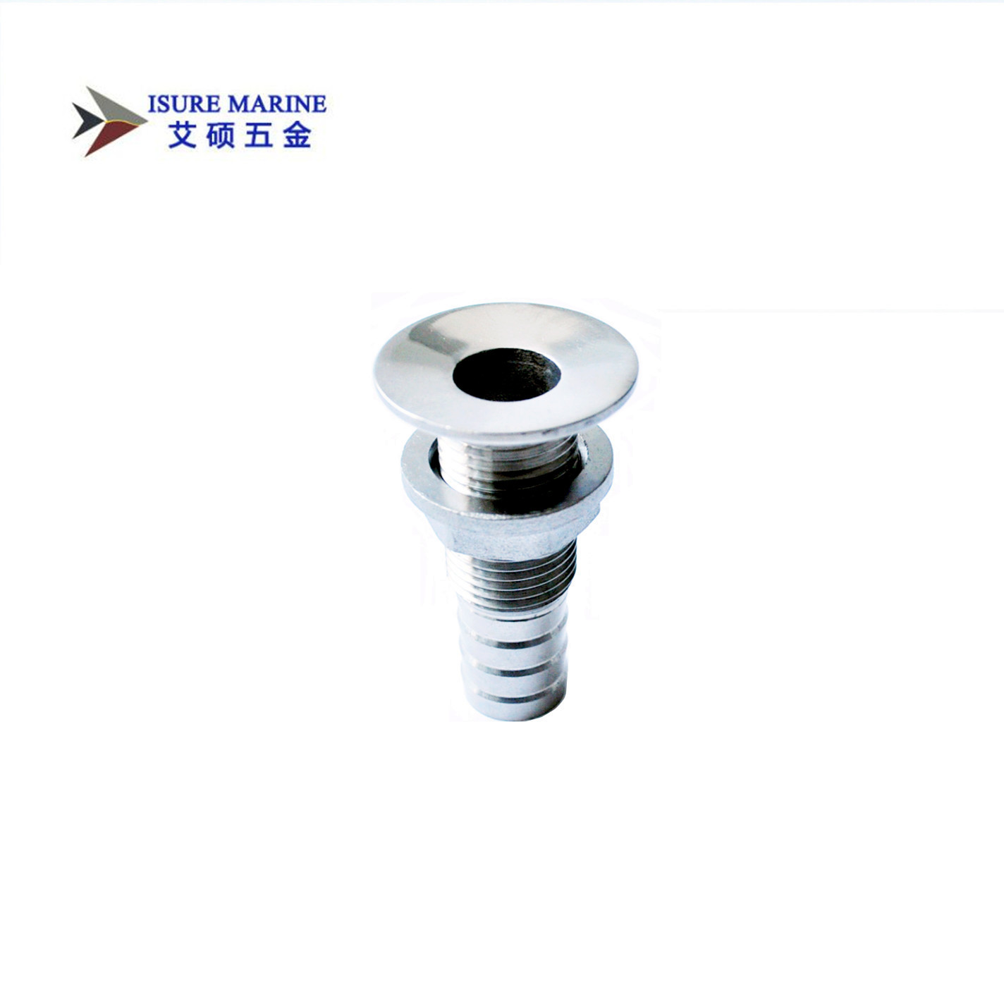 艾硕/ISURE  3/4寸不锈钢半丝出水口半芽出游艇船舶船用五金配件