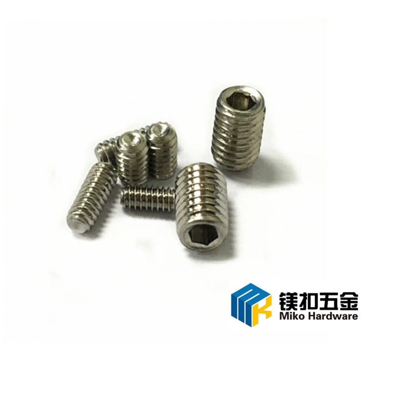 В наличии комплект поставки из нержавеющей стали винт DIN916 вогнутый конец Безголовый винт M2-M16