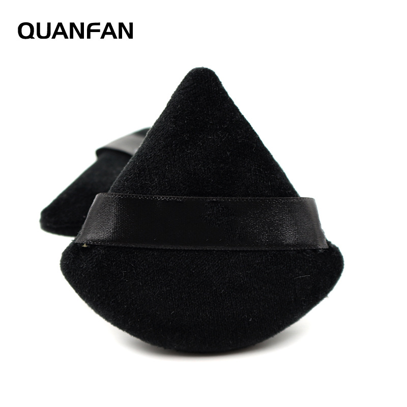Triángulo seco puff fibra de comercio exterior de cristal de algodón delicado maquillaje belleza maquillaje herramientas puff transfronteriza caliente