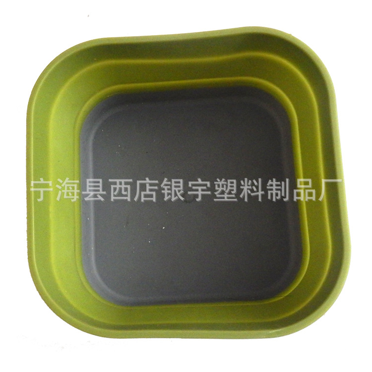 日式家居硅胶折叠碗 蛋糕碗 便携水果杯儿童隔热饭碗 软胶碗