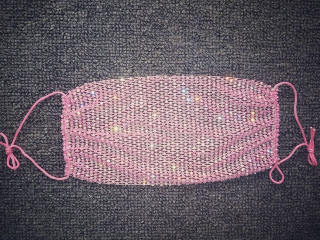 Masque en maille scintillante pour femme, très populaire en 2024, Z1207_voghion.com