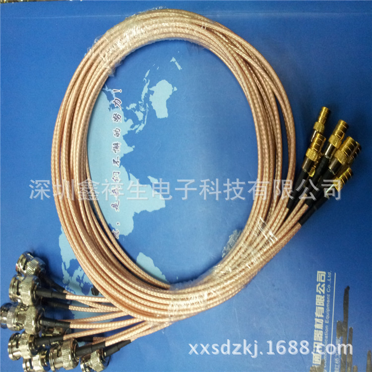 鑫祥生加工线对线 的BNC跳线 规格按客户要求 质量保证 欢迎选购