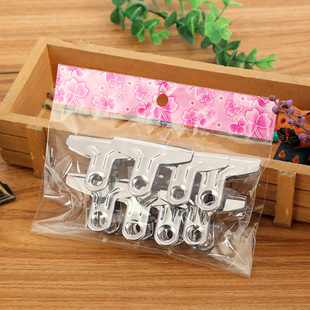 Factory Direct sales bag 2.3.5.8 ticket holder stainless steel folder folder board clip two yuan store supply