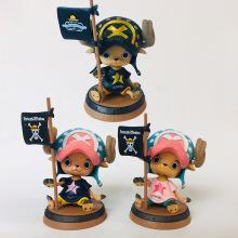 海贼王POP乔巴旗子木桶坐姿蓝色粉色盒装动漫手办摆件人偶模型