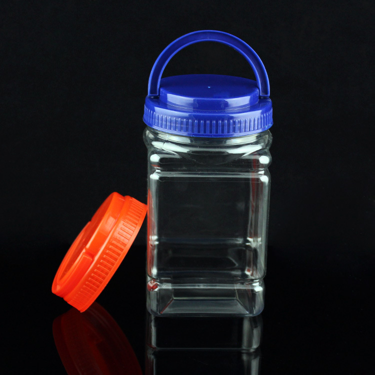 厂家销售批发 pet休闲食品罐 杂粮罐 透明塑料罐 干果罐食品罐