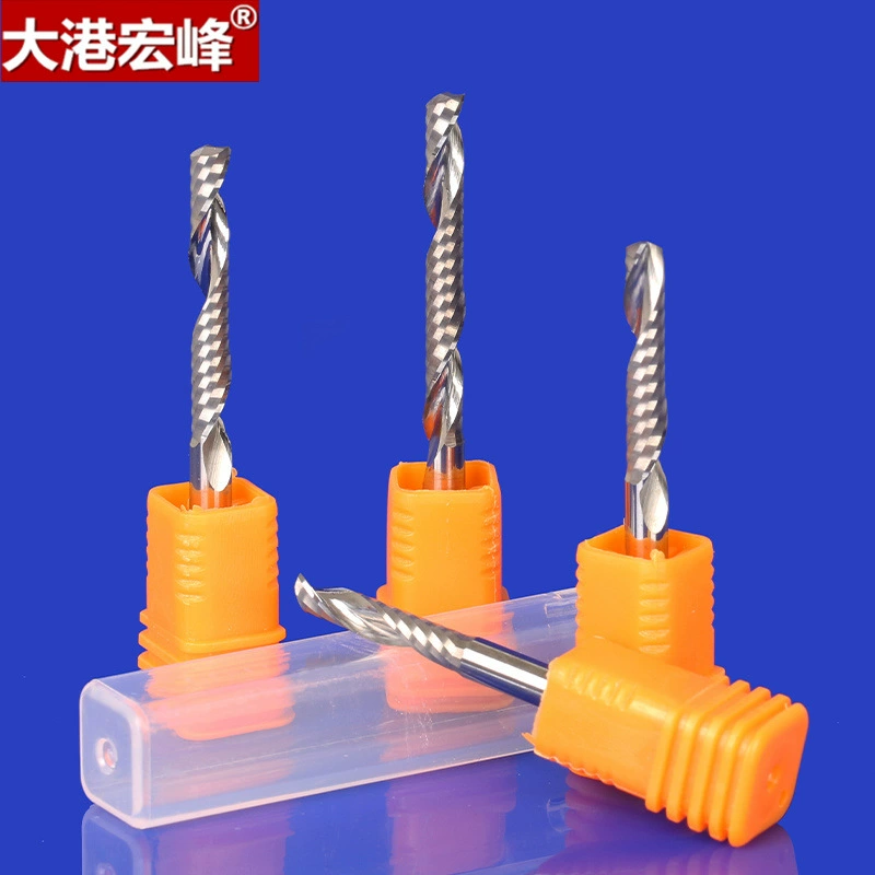 Класс A Тайвань Chunbao Вольфрамовая сталь 4 мм 5 мм акриловая однокромочная фреза рекламный гравировальный станок резак антипригарный резак