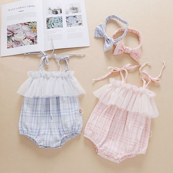 Summer cotton breathable bodysuit girl's for new born with hood