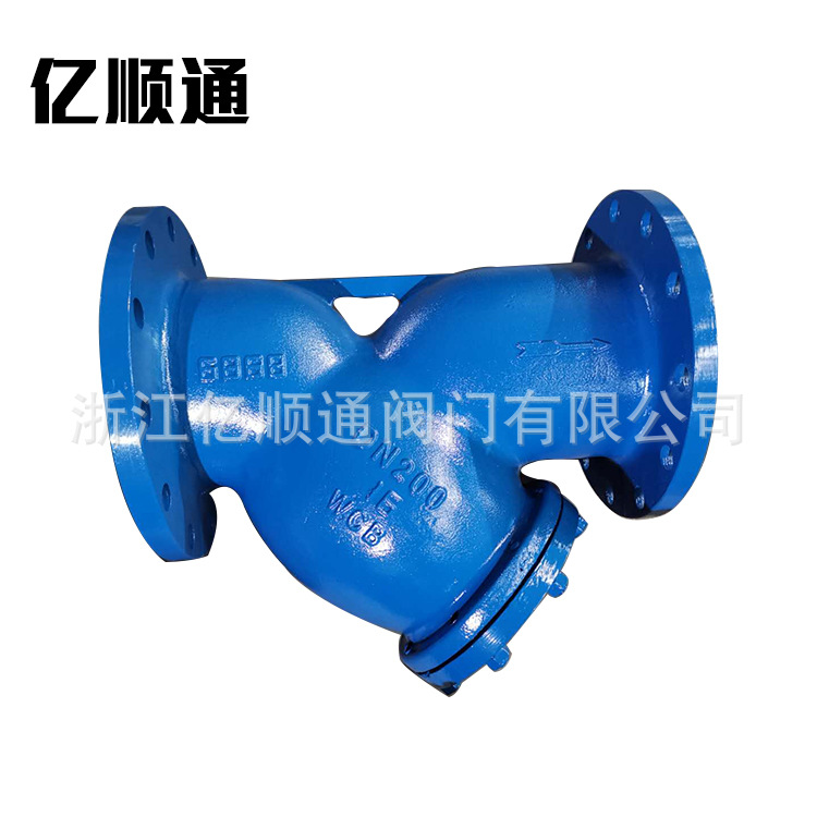 厂家供应 GL41 Y型T型L型大口径过滤器 单向美标不锈钢法兰过滤器