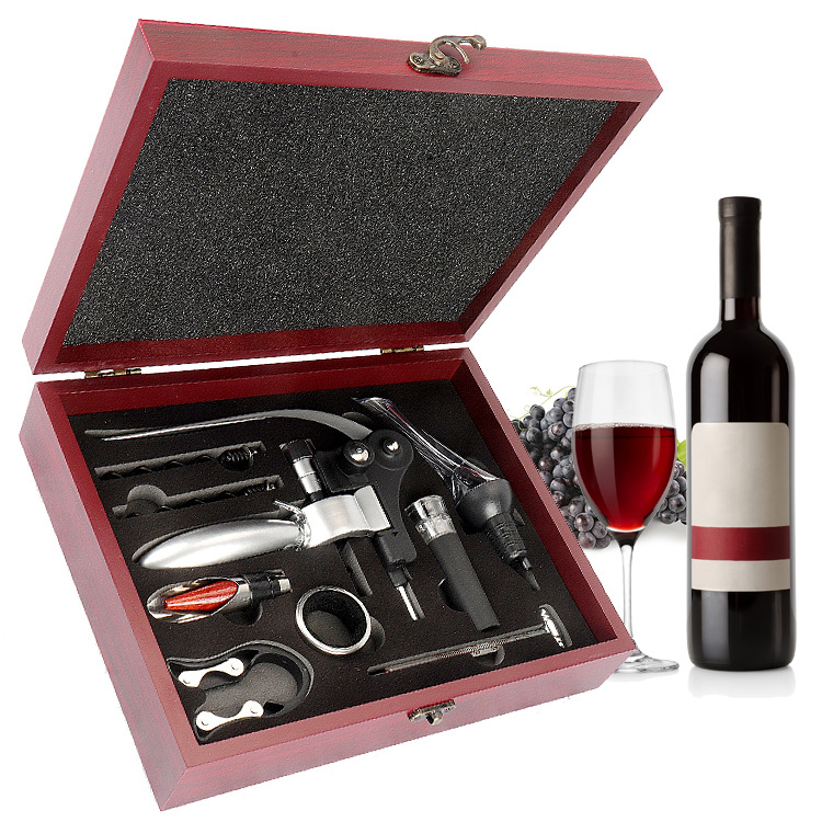 Venta caliente transfronteriza conejo cabeza botella abridor vino Vino conjunto caja de regalo traje de alta calidad botella de vino abridor