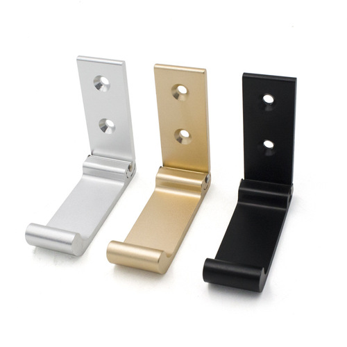 Aluminum alloy household invisible hook Punch-free folding clothes hook single hook creative clothes hook behind door clothes hook