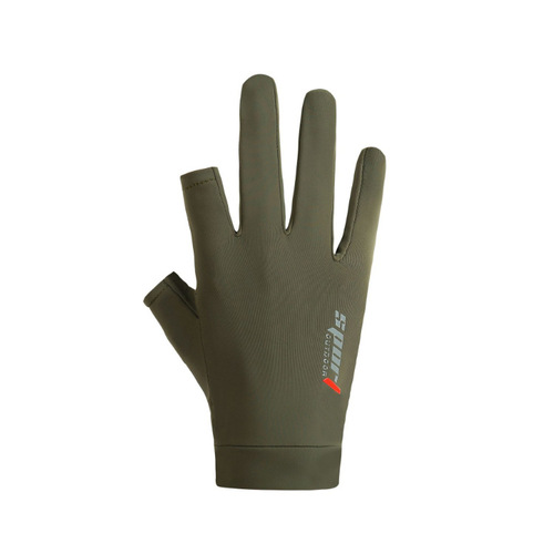 Cotton Half Finger Gloves, Driving Leaks 2 Fingers Fishing Half Finger Gloves, Cycling Sporty Half Finger Gloves for Men and Women