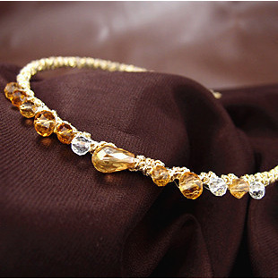 Korean style crystal gravel headband women's hair accessories fashionable temperament colorful super glitter hairpin hot sale irregular crystal headband
