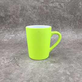 橡胶漆陶瓷杯 低温手感漆陶瓷马克杯 做颜色logo 印刷二维码