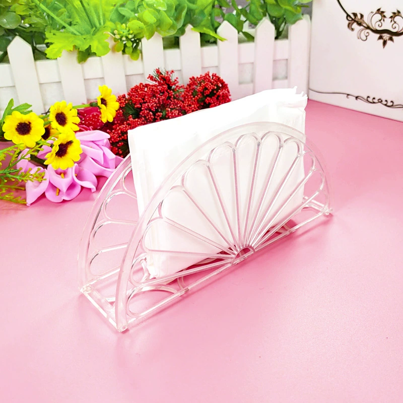 Внешняя торговля внутренние поставки электронной коммерции Ресторан быстрого питания вертикальный держатель для салфеток прозрачный пластиковый оранжевый держатель для салфеток