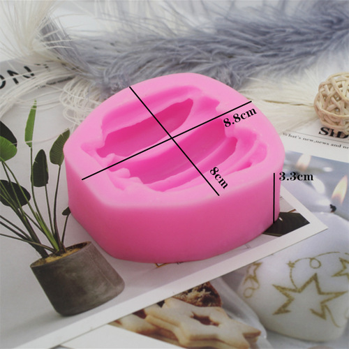 Silicone Mold Fruits Banana Baking Cake Decoration Aroma Plaster Scented Candle Holder Handmade Soap