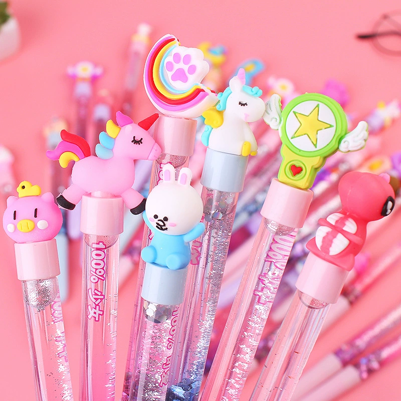 Южная Корея креативная маленькая волшебная палочка милый мультфильм масло зыбучие пески креативная Волшебная красочная гелевая ручка с единорогом производители