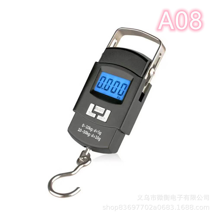 Fabricante al por mayor escala electrónica mini escala portátil escala electrónica portátil gancho doméstico escala de equipaje 50kg