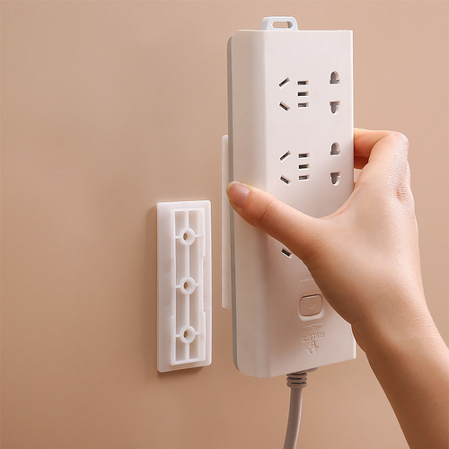 Plug-in cable board holder household order-free plug-in storage wall socket wall-mounted plug-in board router holder