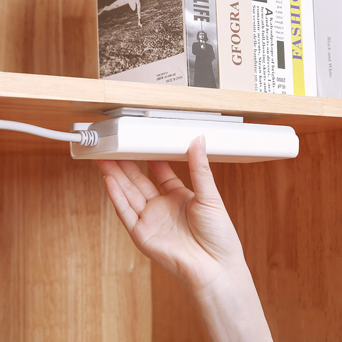 Plug-in cable board holder household order-free plug-in storage wall socket wall-mounted plug-in board router holder